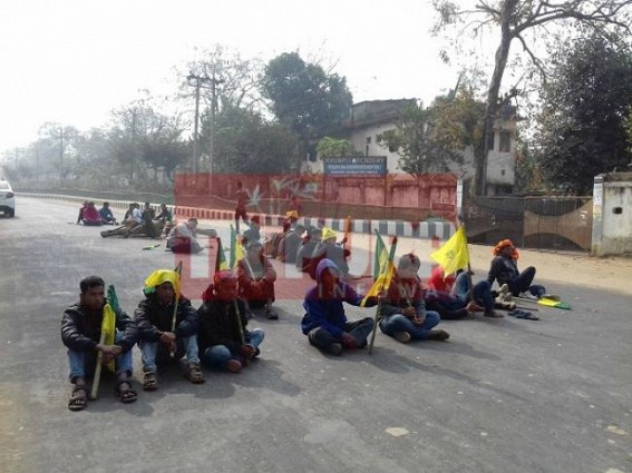 IPFT blocked Agartala-Khowai highway, disrupts normal lives